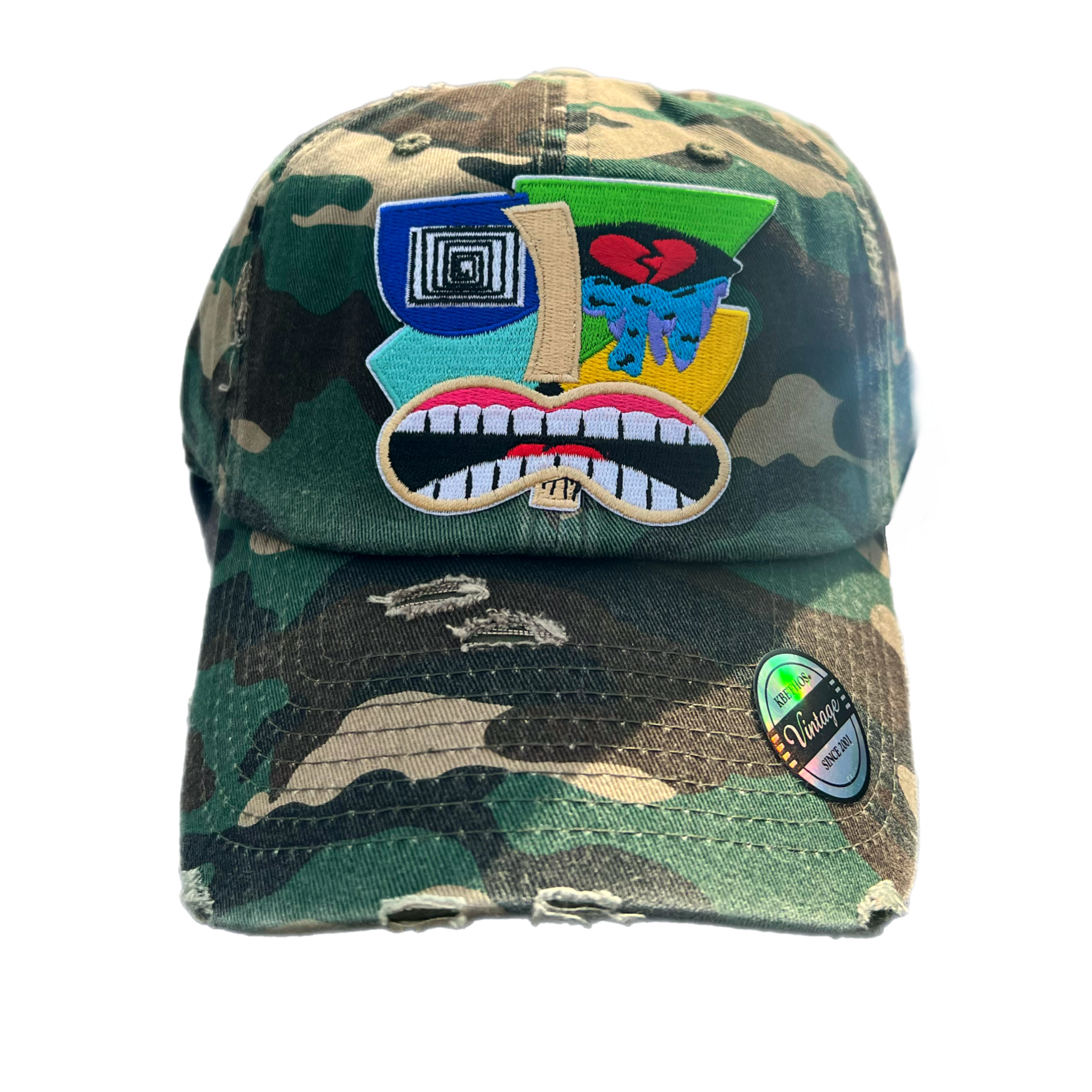 本日発送可】BEEDEN STUDS DAMAGE CAP CAMO